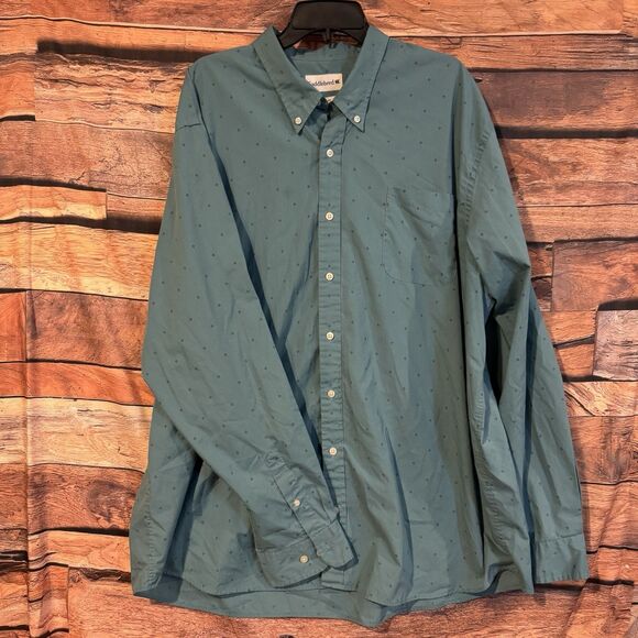 Saddlebred Shirt 3XLT Men’s Blue Geometric Long Sleeve Button Down Classic Fit - Picture 1 of 6